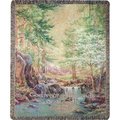 Manual Woodworkers & Weavers Manual Woodworkers & Weavers ATNRV 50 x 60 in. Natures Retreat with Verse Decorative Throw ATNRV
